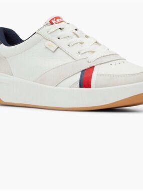 Keds x Recreational Habits Court Sneakers - White Leather - Size 9